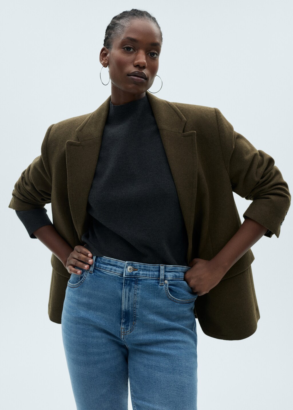 Sienna waxed flared cropped jeans - Black