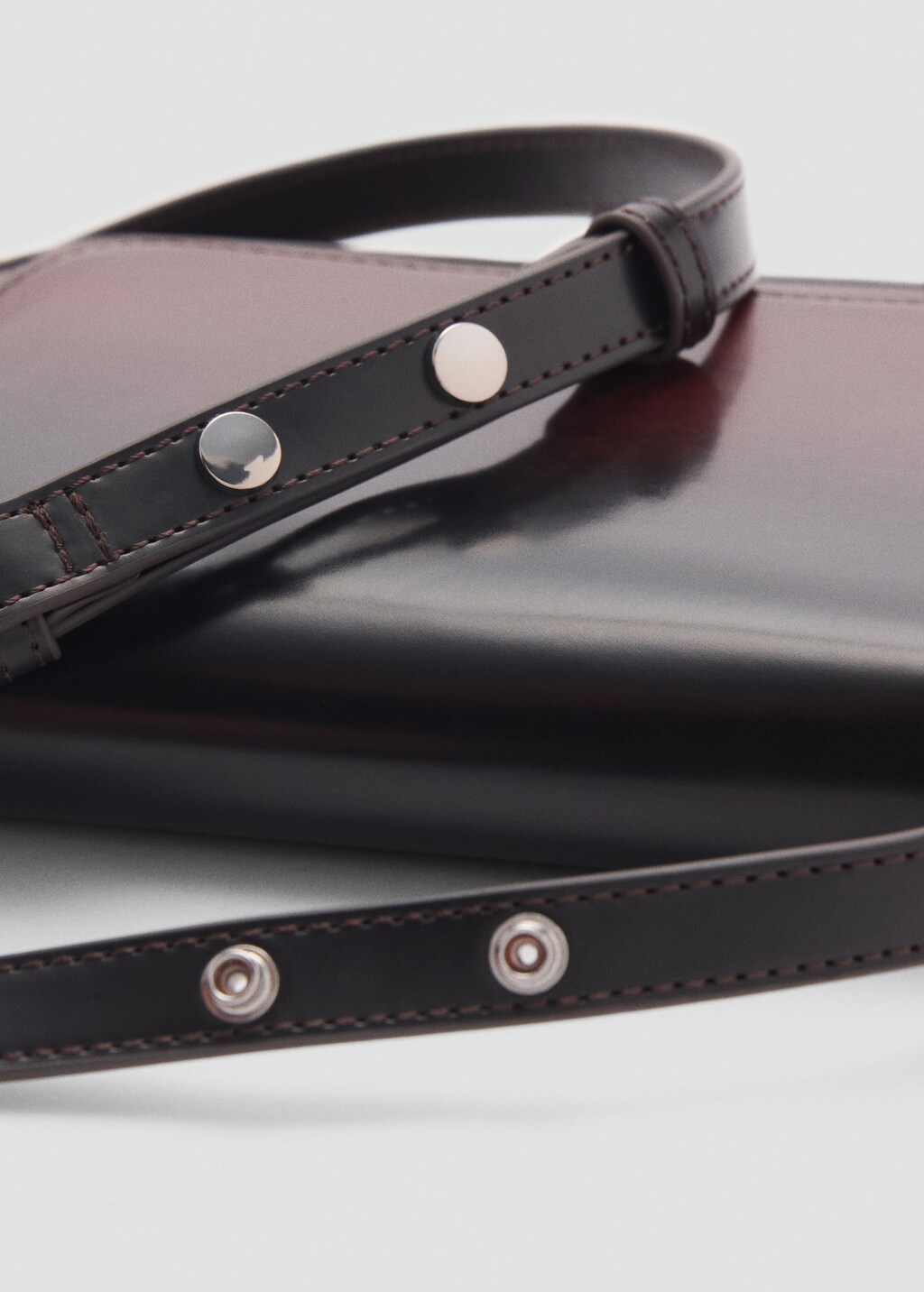 Gradient bag with flap - Burgundy