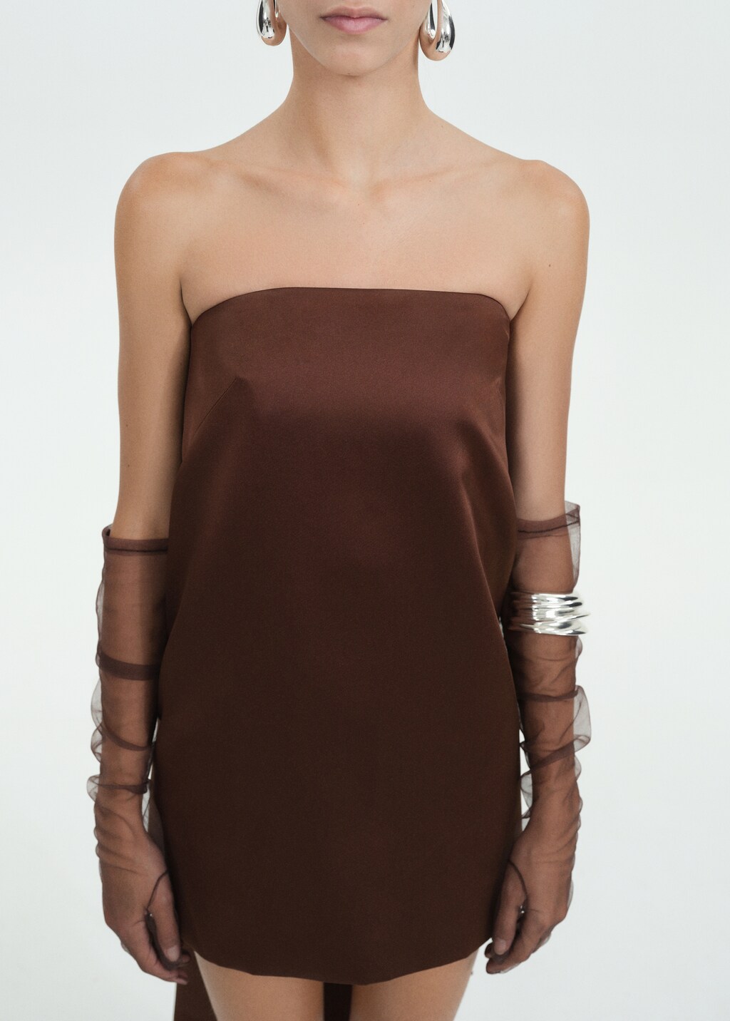 Embossed maxi bracelet - Silver