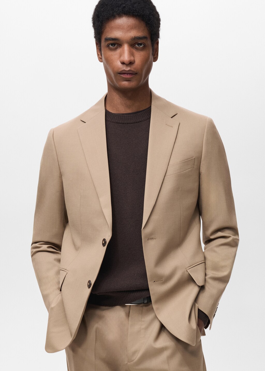 Turin 100% wool suit jacket - Dark Navy