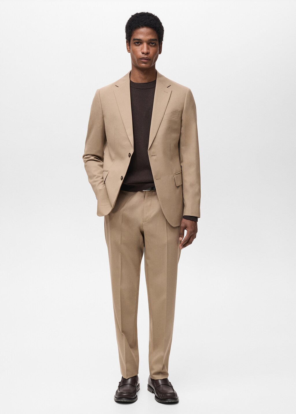 Turin 100% wool suit jacket - Dark Navy