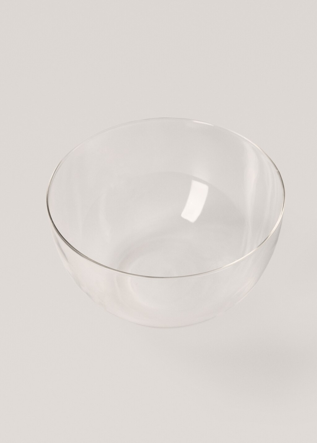 Borosilicate salad bowl - Ice Grey
