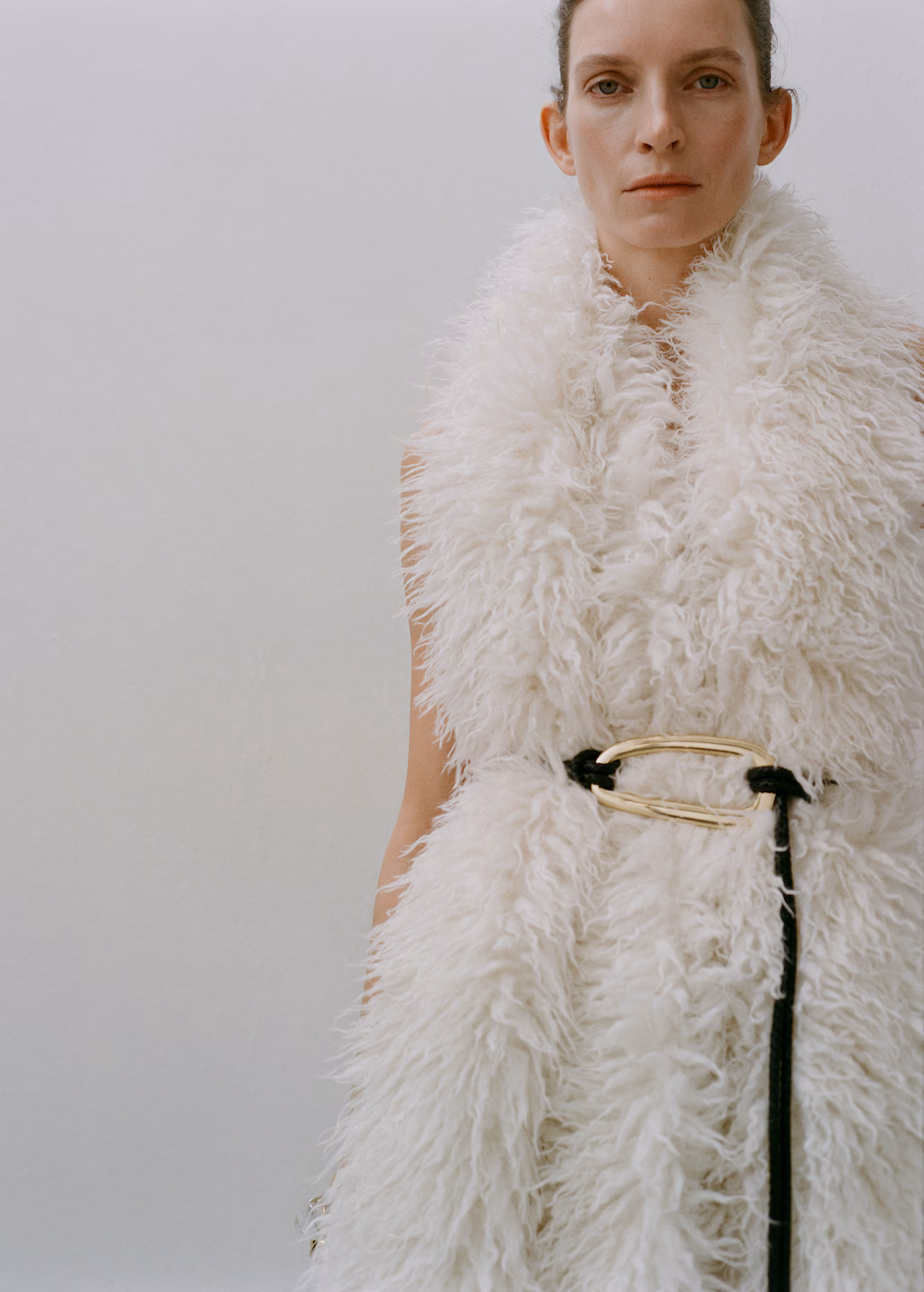 Oval buckle belt - Black