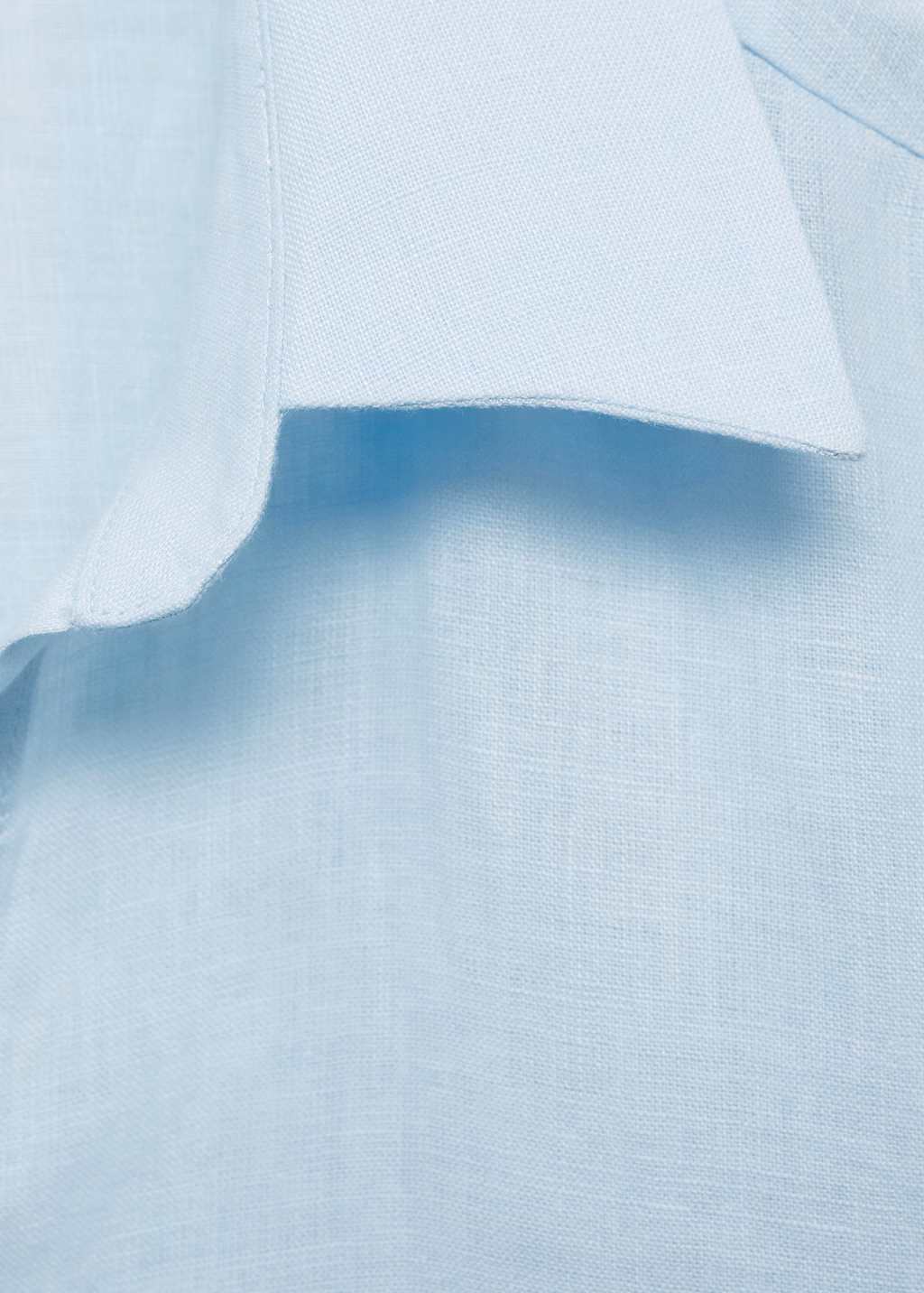 Regular-fit linen shirt - Black