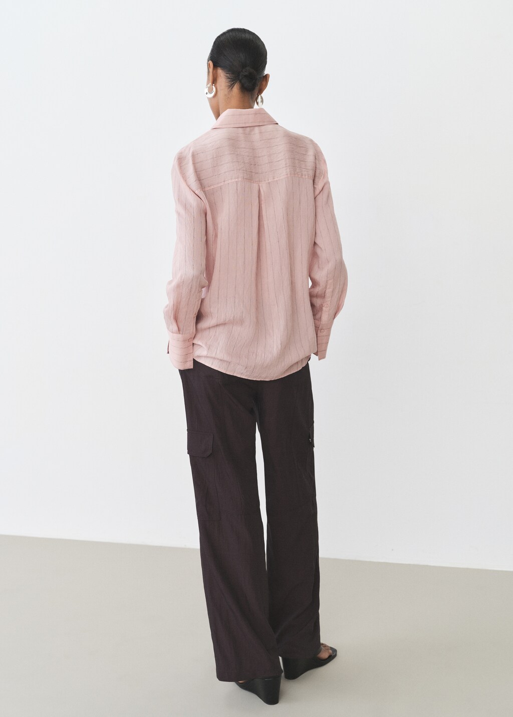 Stripe-print shirt - Ecru