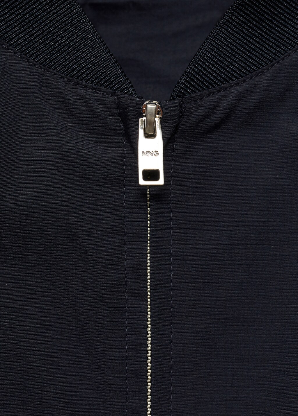 100% cotton bomber jacket - Dark Navy