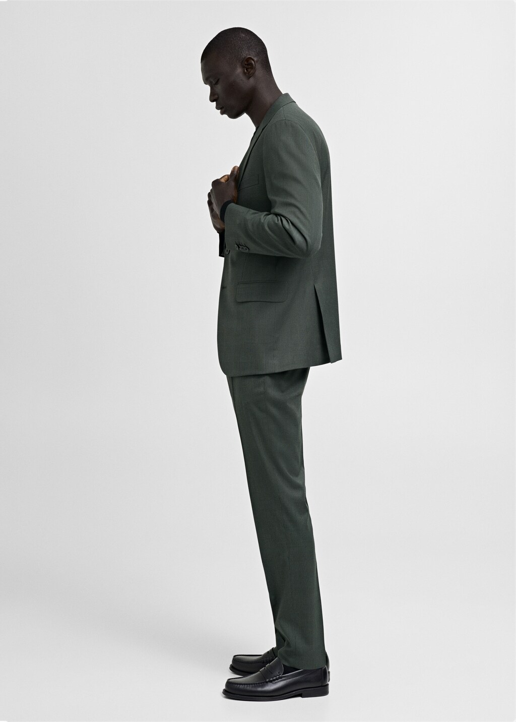 Milan slim-fit suit trousers - Grey