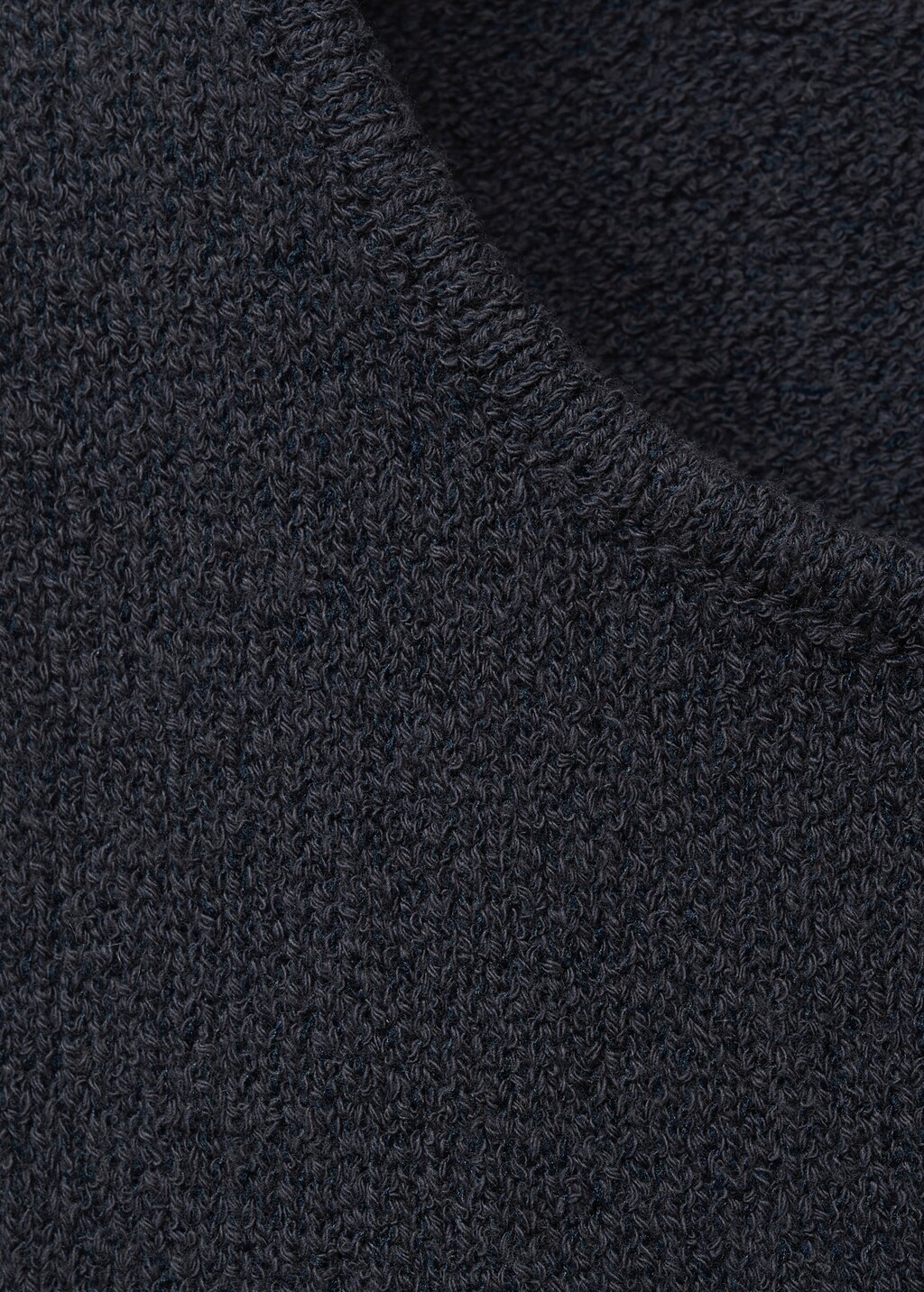 Knitted cropped top - Dark Navy