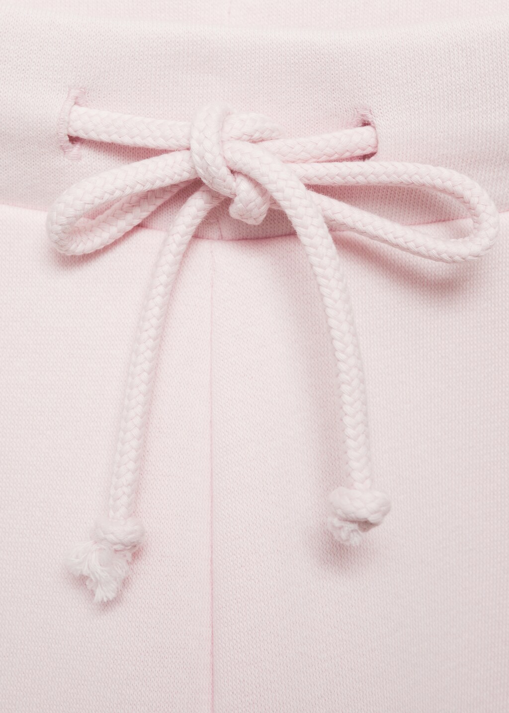 Wideleg cotton joggers - Pastel Pink