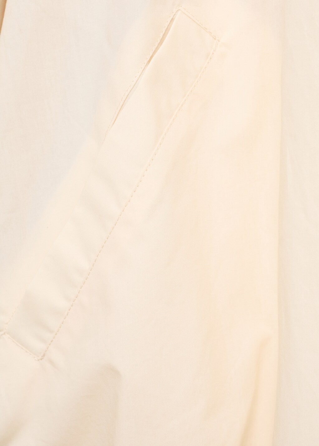 Cotton puffer jacket - Ecru