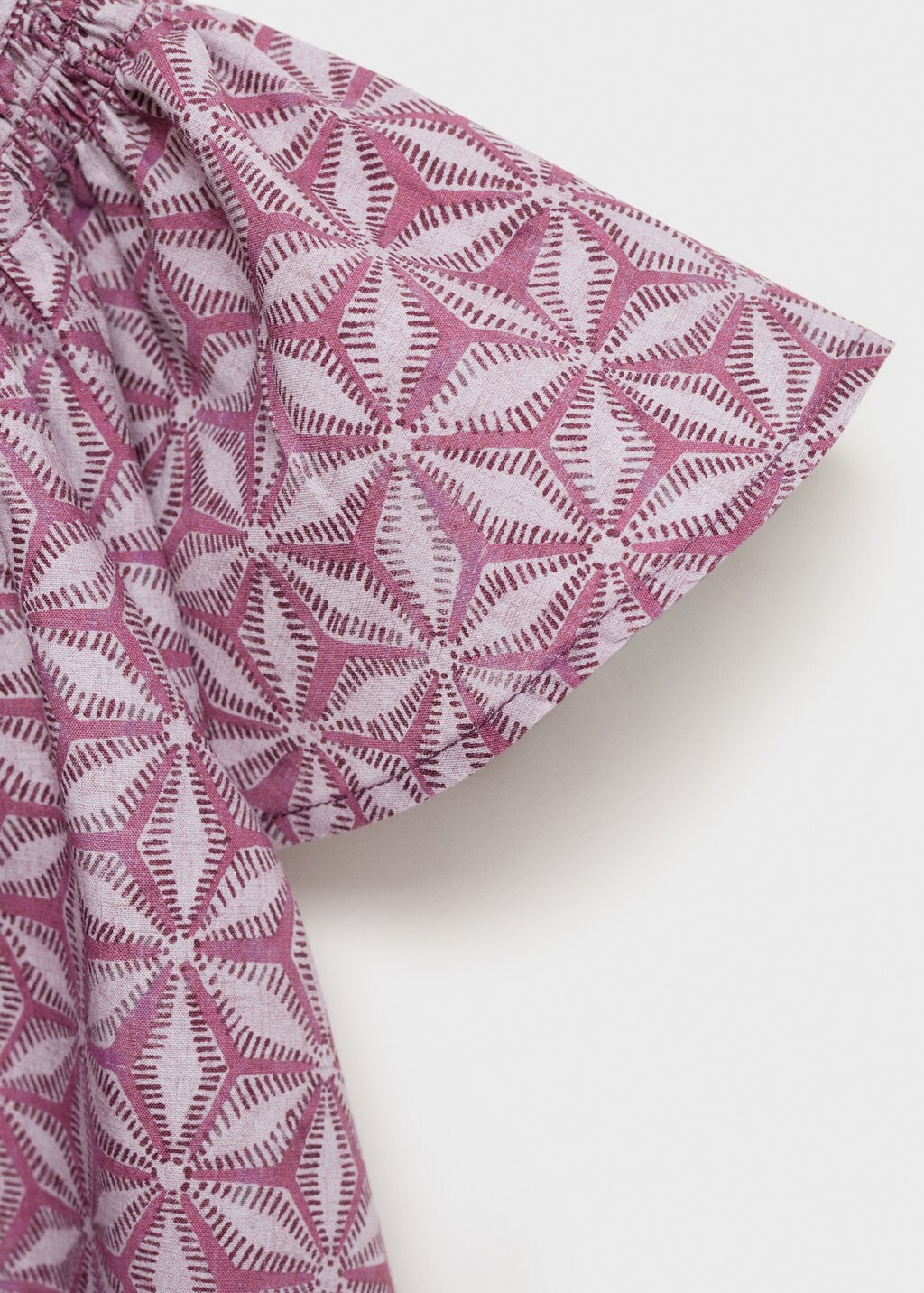 Printed cotton blouse - Pink