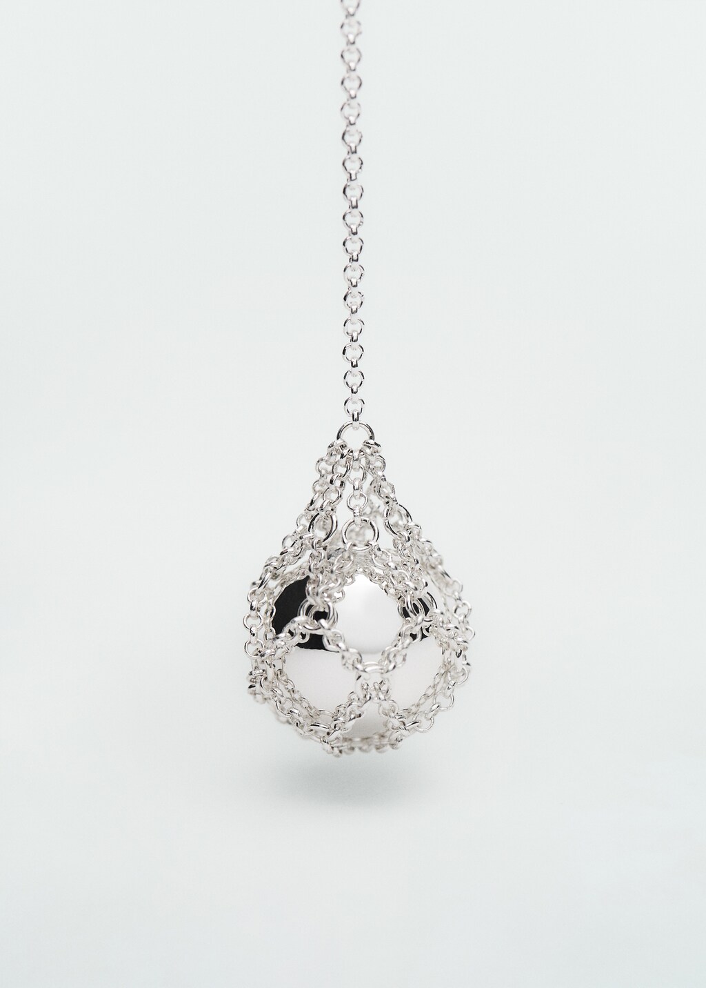 Sphere drop earrings - Silver