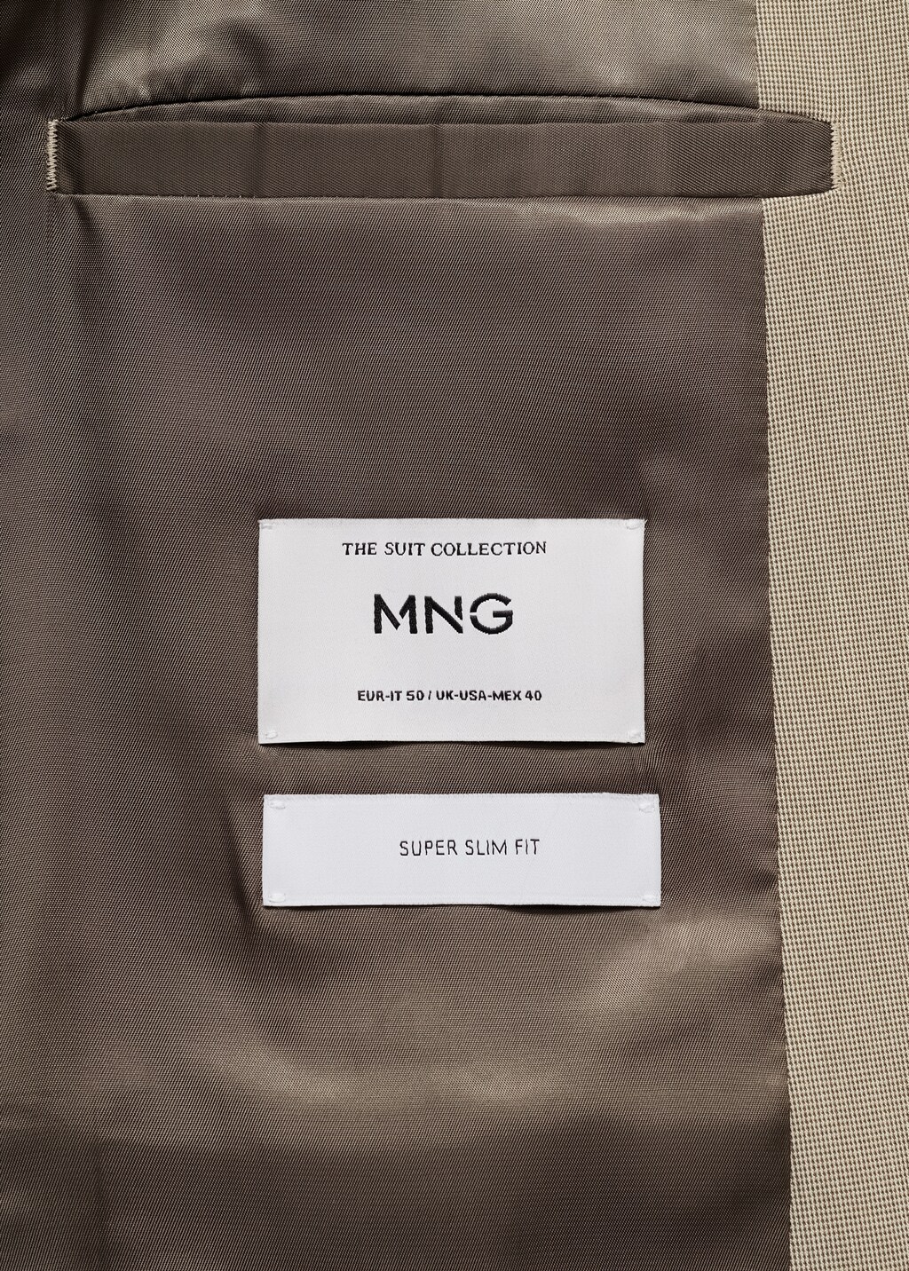 Super slim-fit suit jacket in stretch fabric - Grey