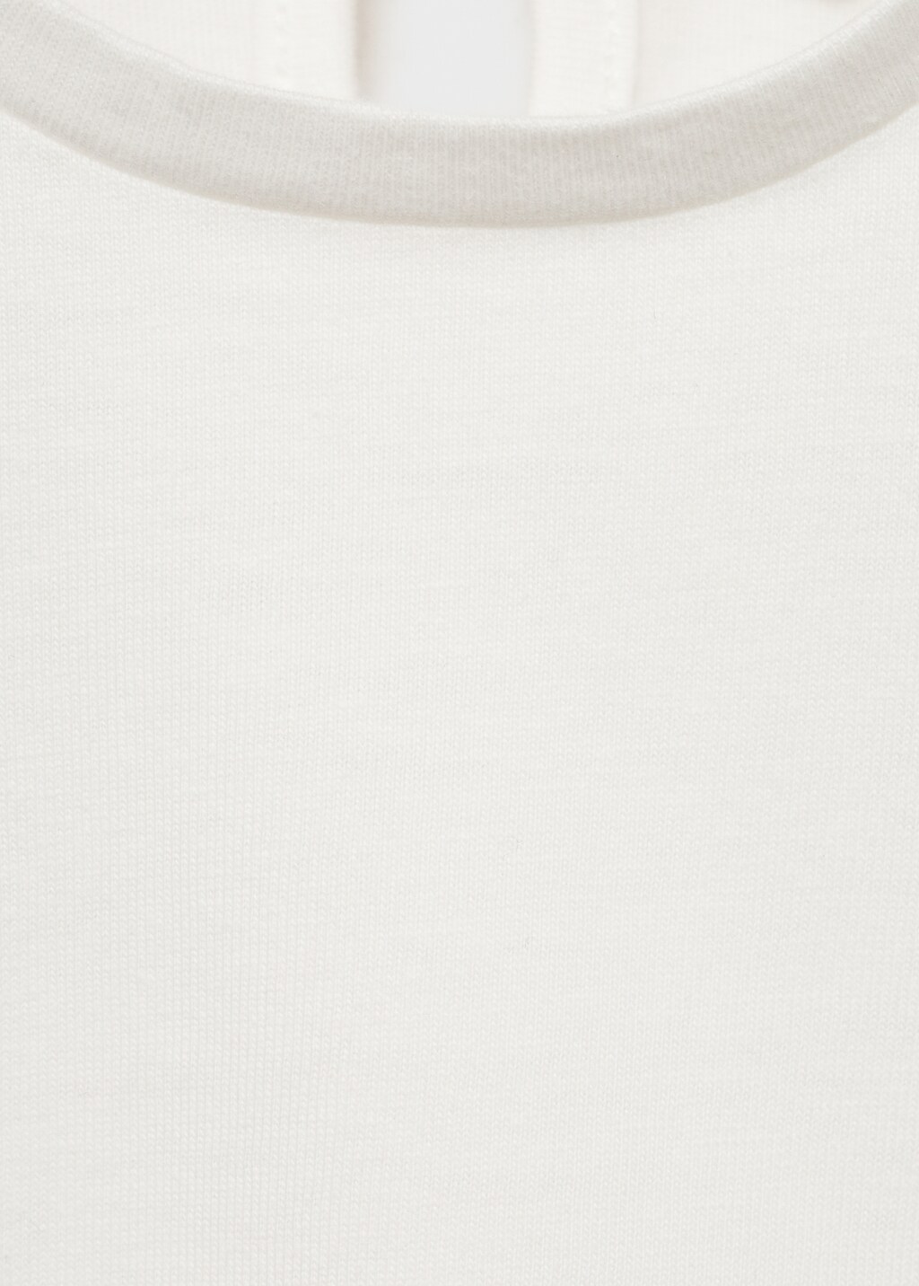 Embroidered sleeve T-shirt - Off White