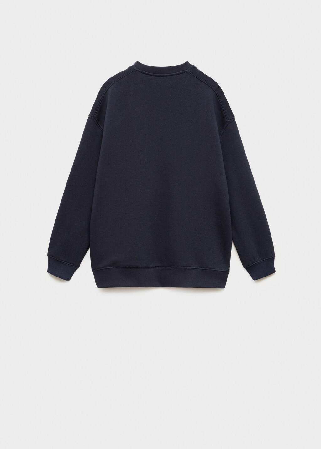 Sweatshirt with printed lettering - Dark Navy