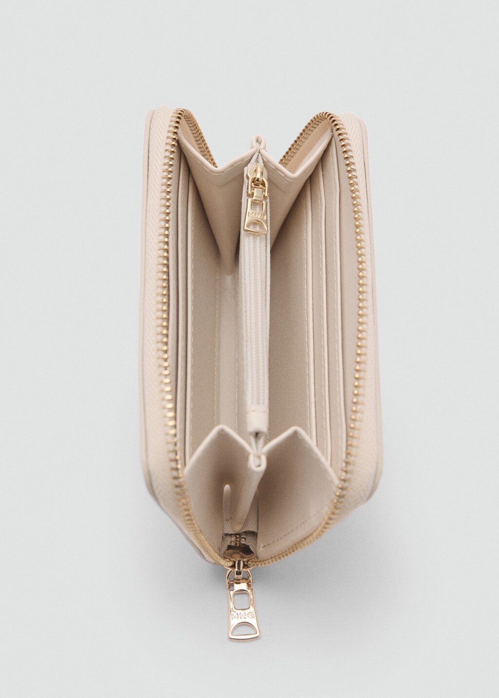 Leather-effect wallet - Blue