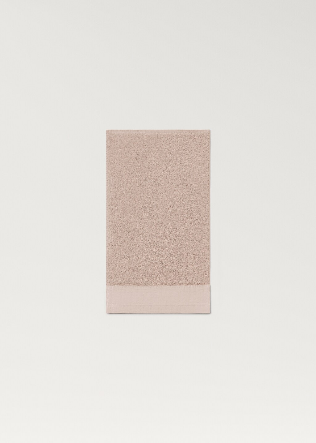 Face towel with linen trim - Sky Blue