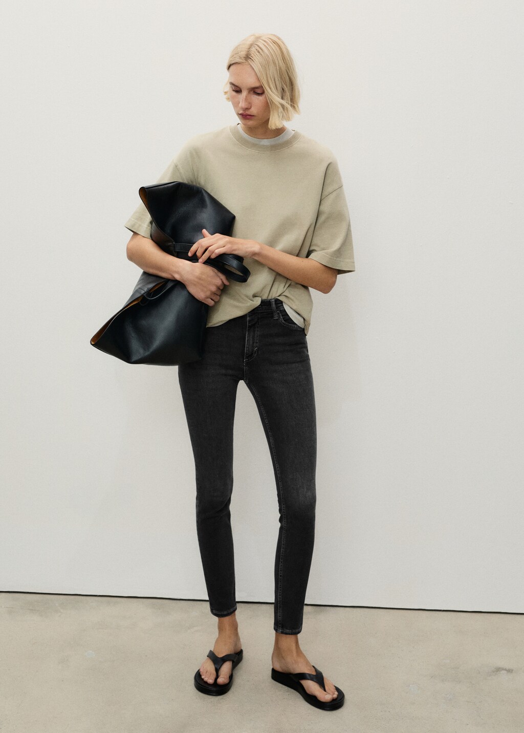 Mid-rise skinny jeans - Dark Blue