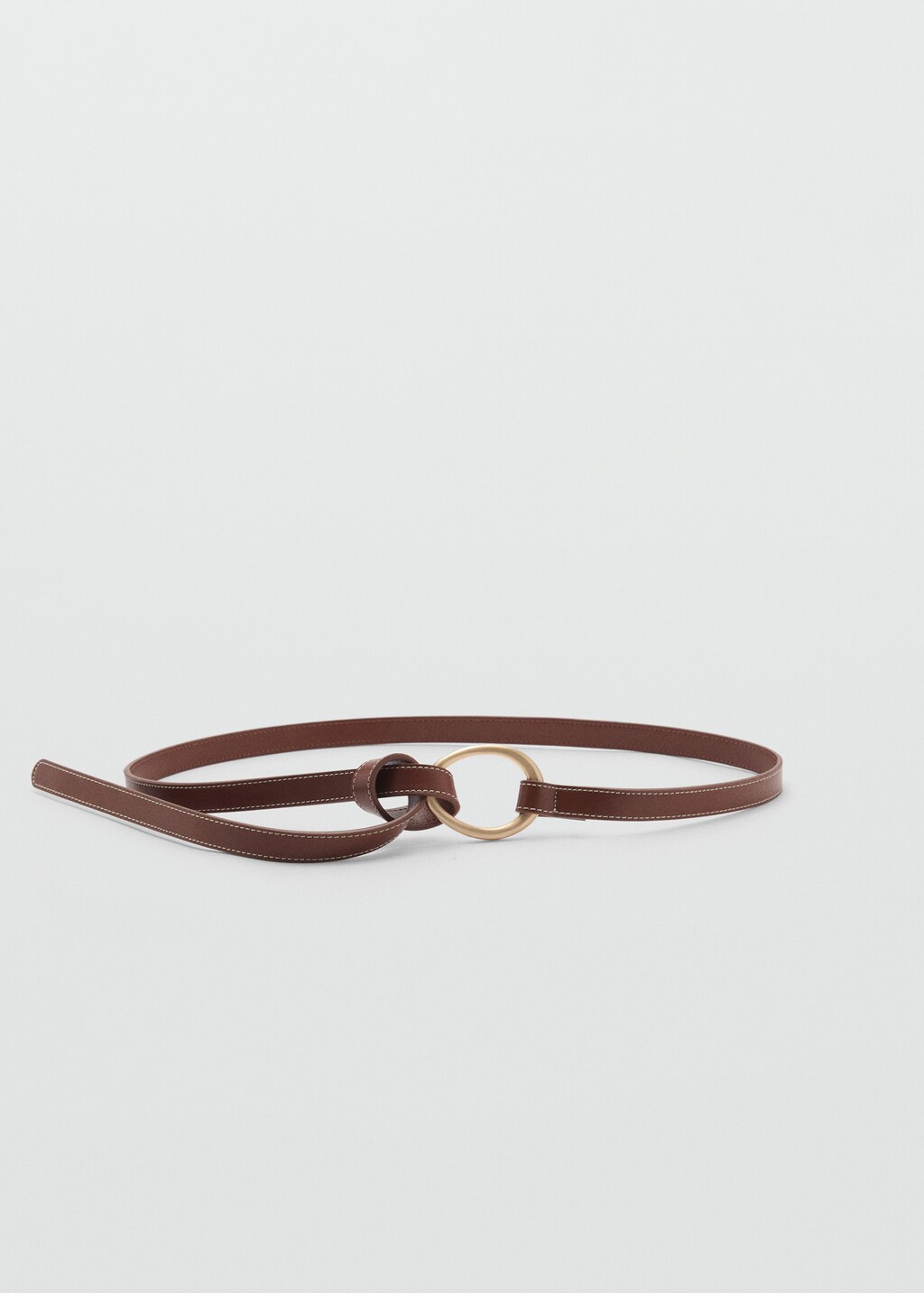 Thin-ring belt - Brown