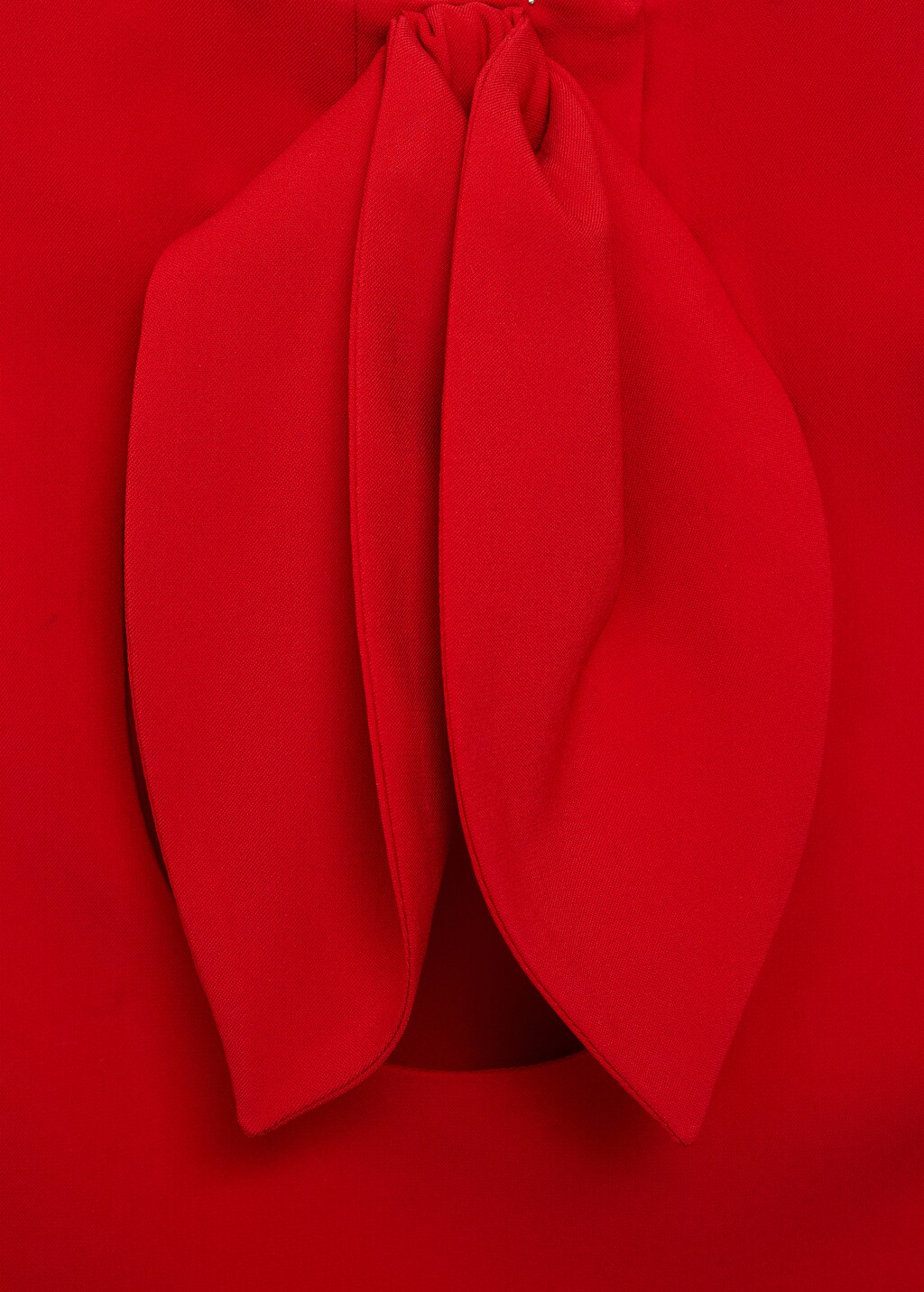 Crop top with bow on the back - Red