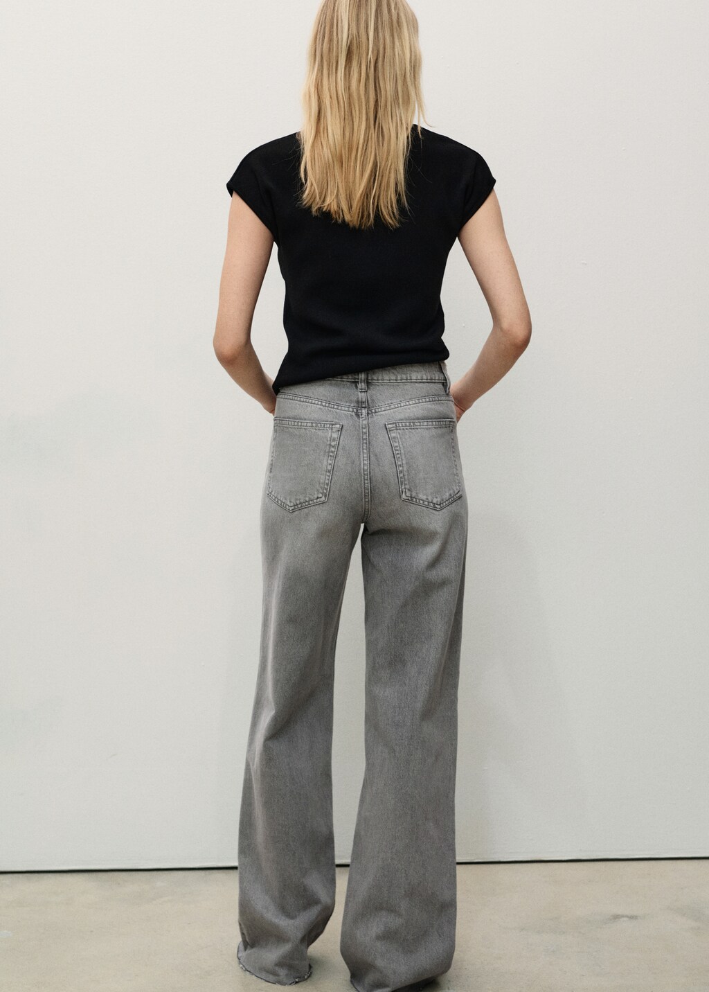 Danila wideleg rinse-wash jeans - Open Blue