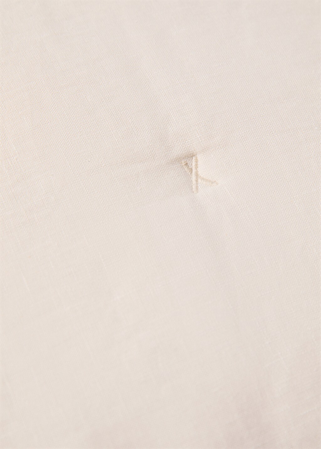 100% linen cushion cover 60x60cm - White