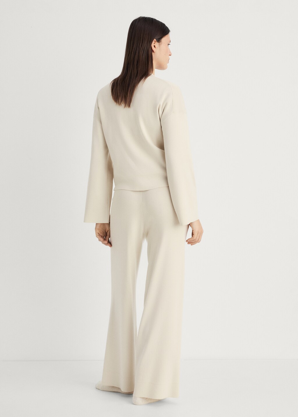 Rib-knit jacket with zip - Light/Pastel Grey