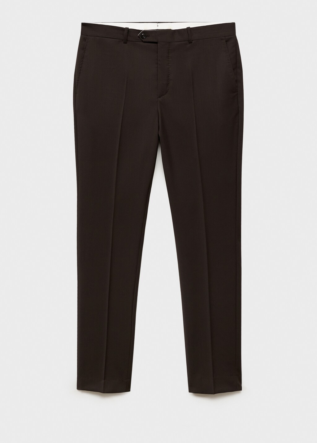 Venice 100% virgin wool suit trousers - Brown