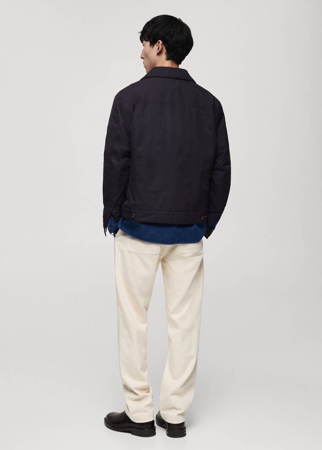 Water-repellent quilted jacket - Dark Navy