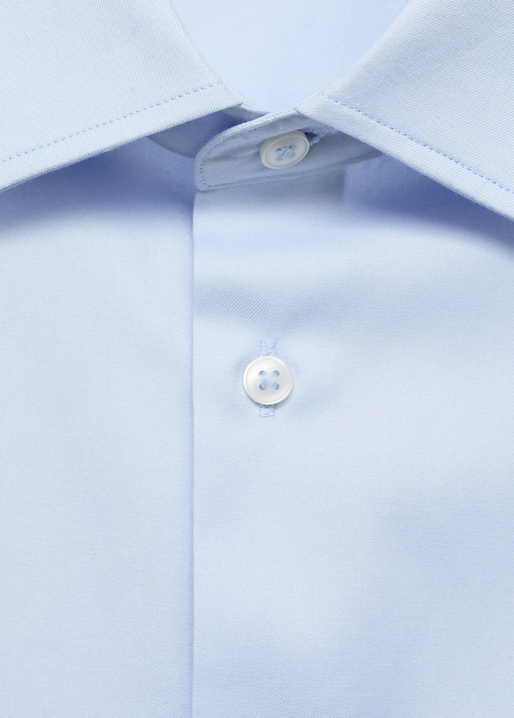 100% cotton twill regular-fit shirt - Brown