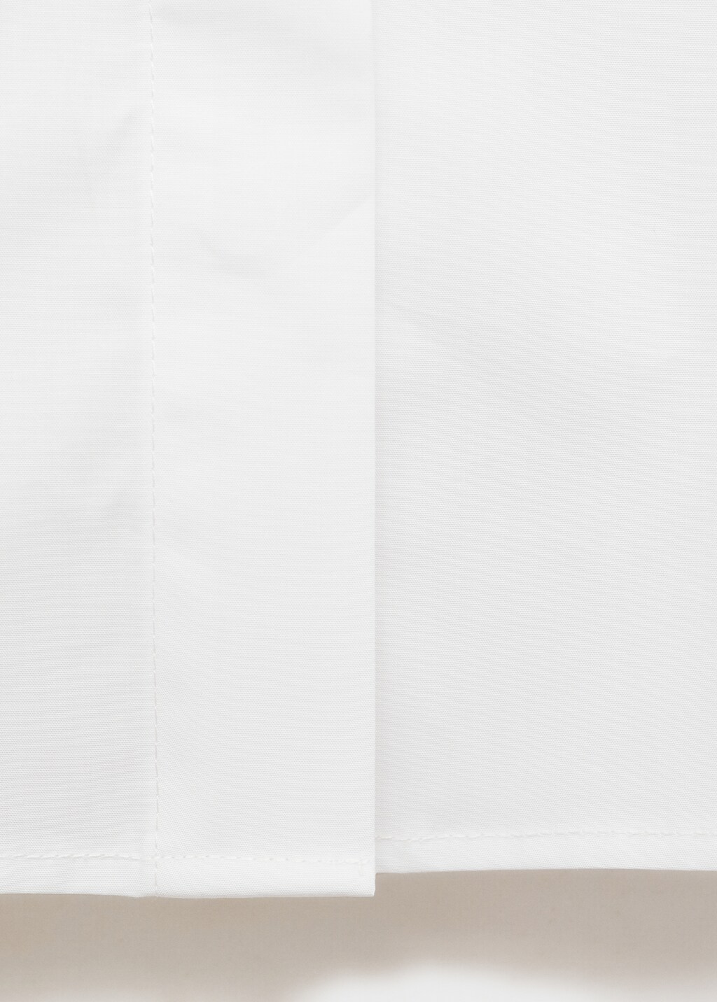 Sleeveless poplin shirt - White