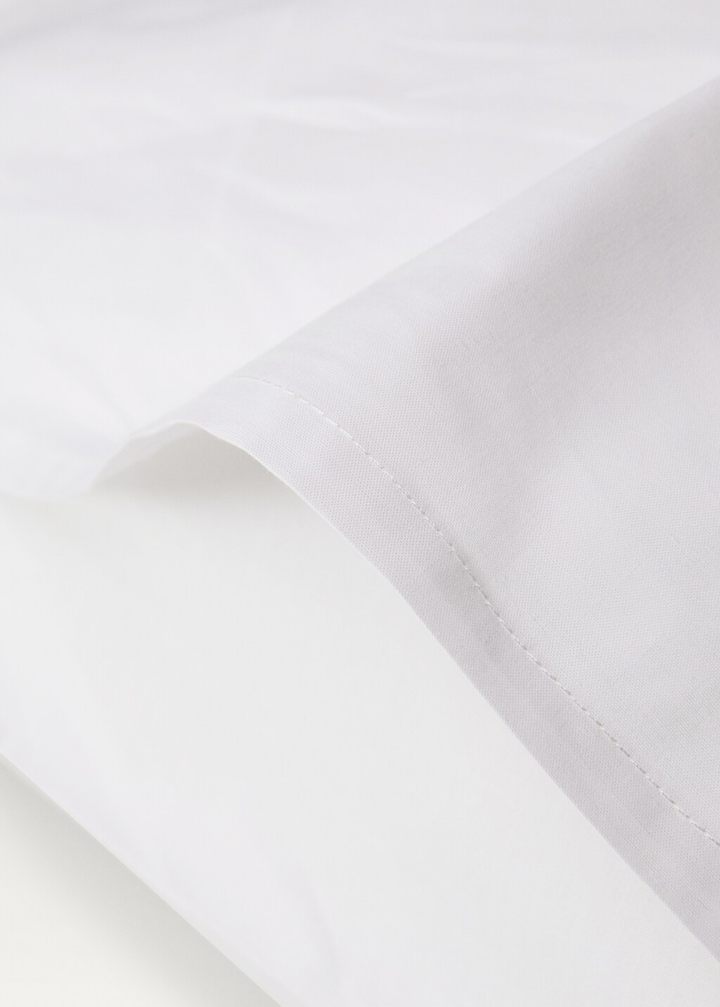 Cotton percale pillowcase, 60x60 cm - White