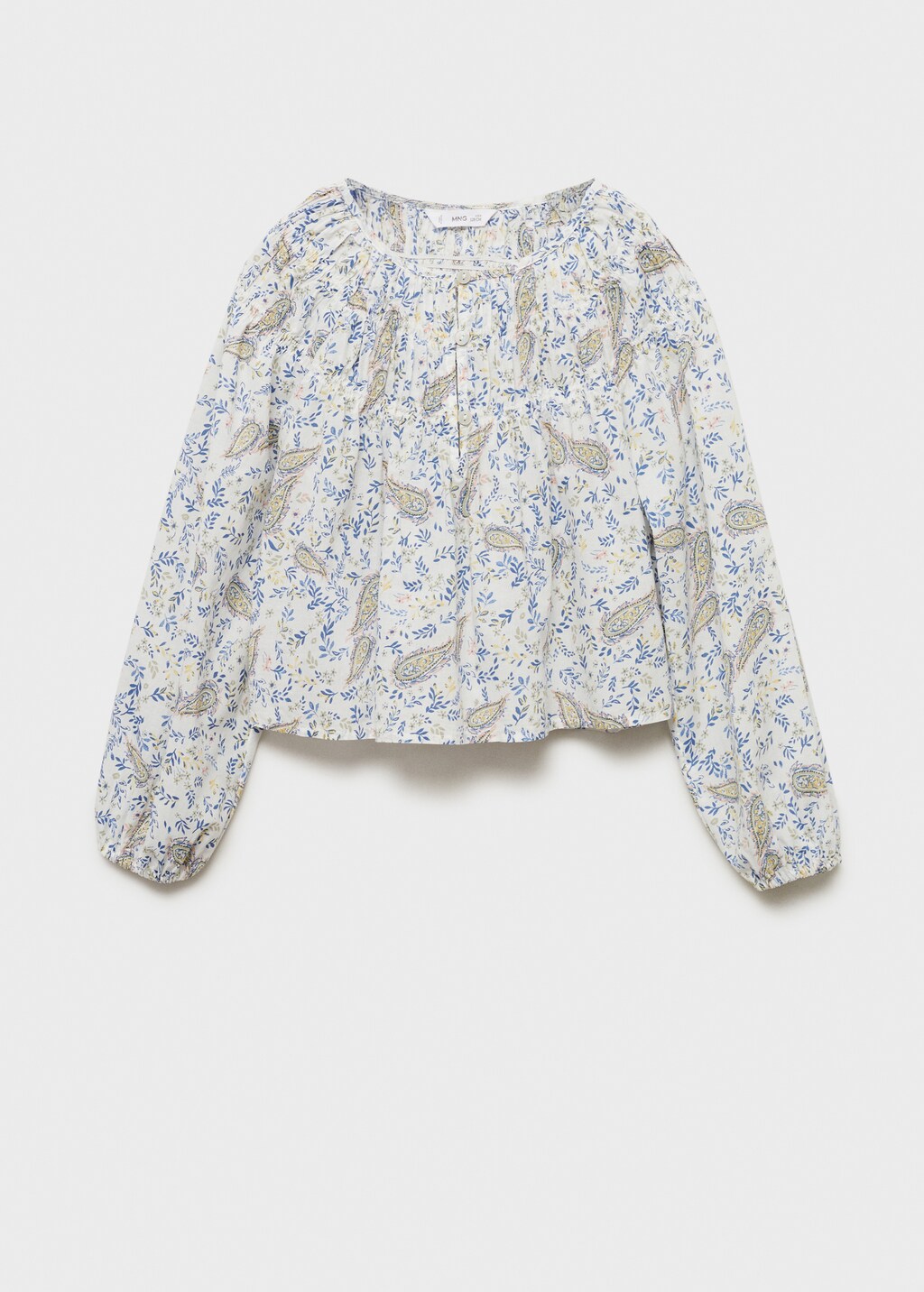 Paisley print blouse - White