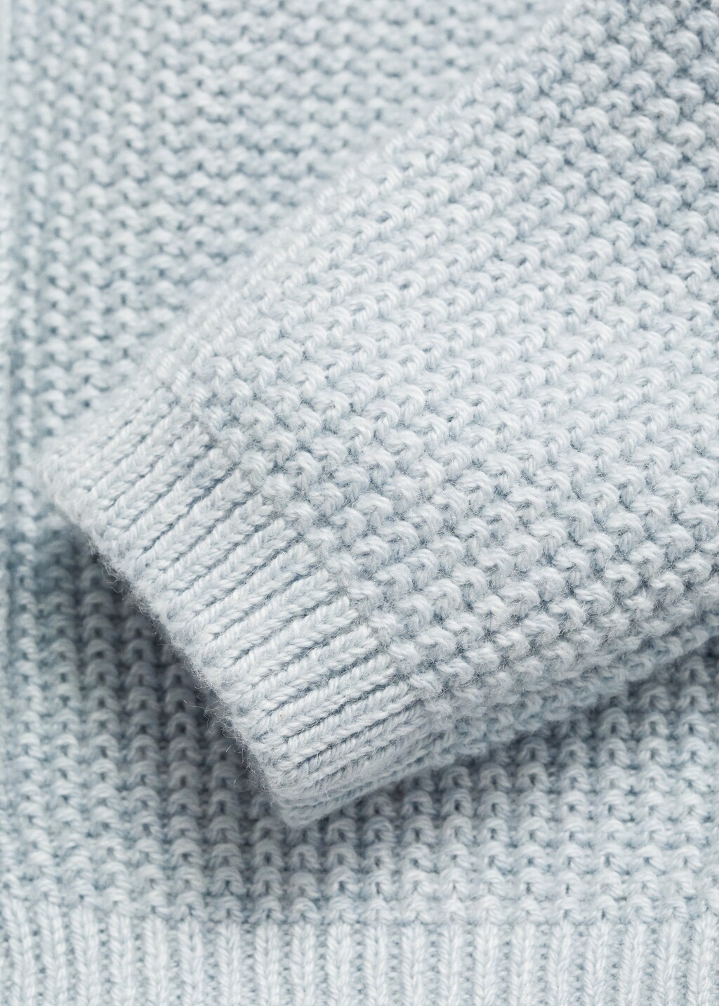 Fine-knit cardigan - Sky Blue