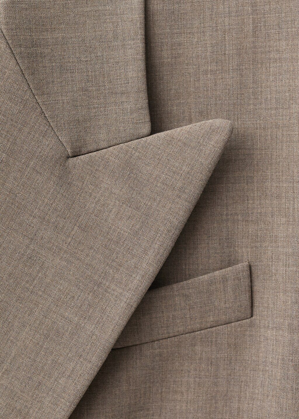 Wool-blend suit jacket - Black