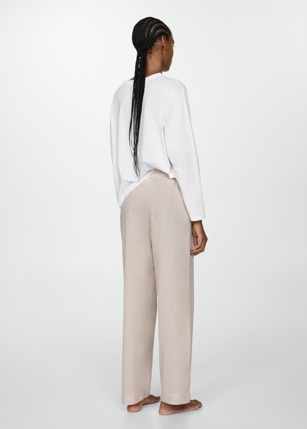 Two-piece cotton pyjamas - Maroon