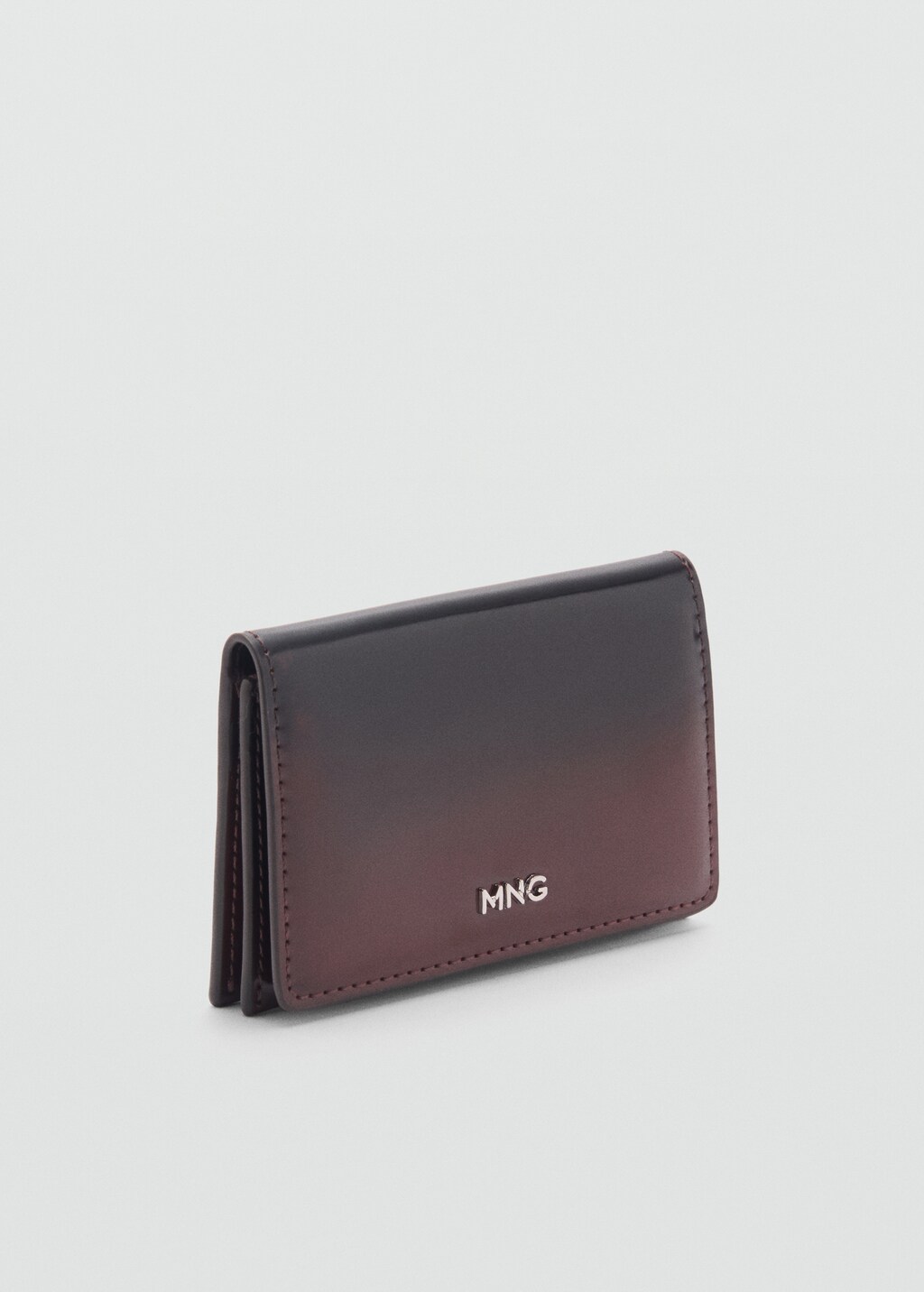 Gradient effect mini purse - Burgundy