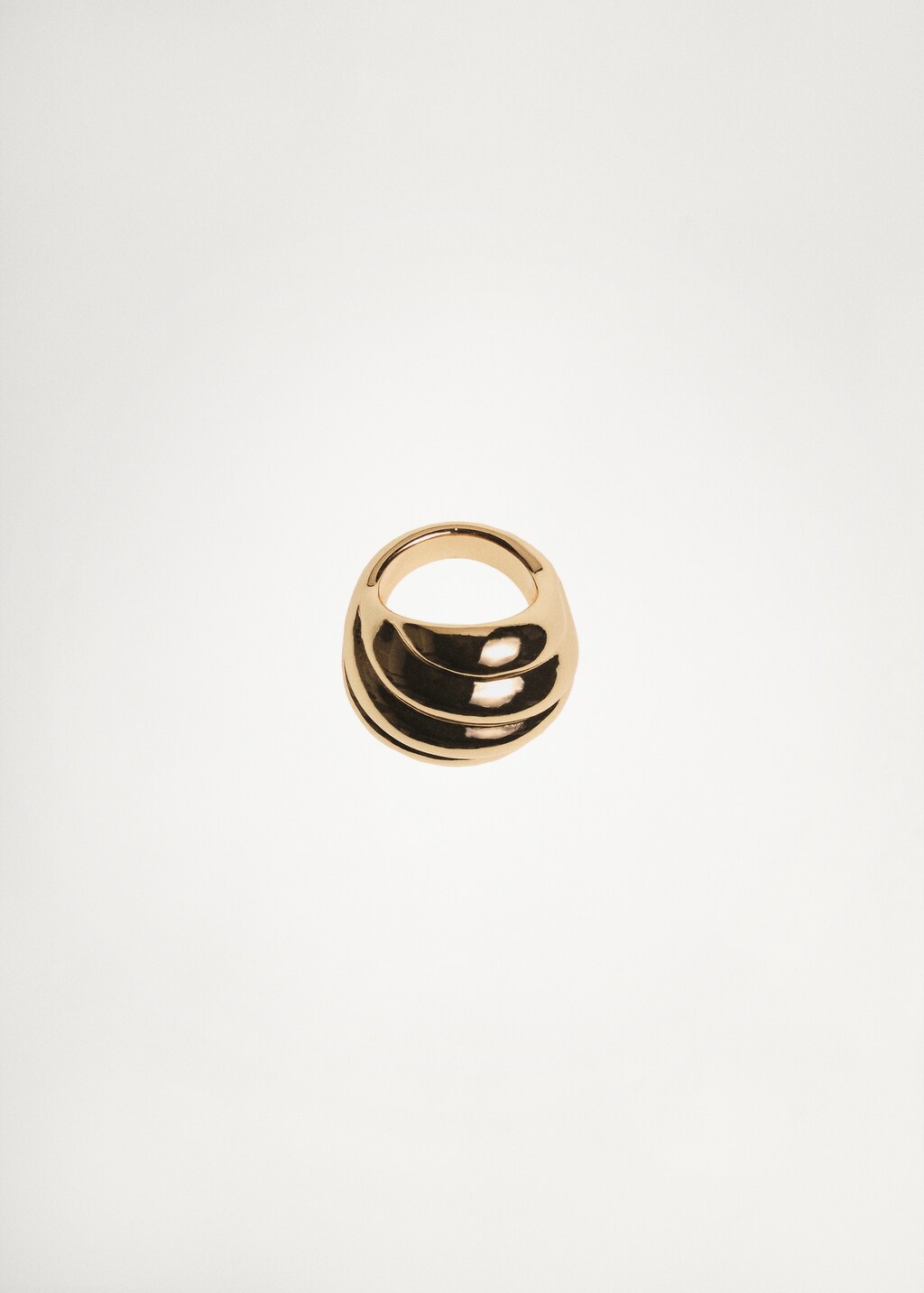 Textured embossed ring - Gold