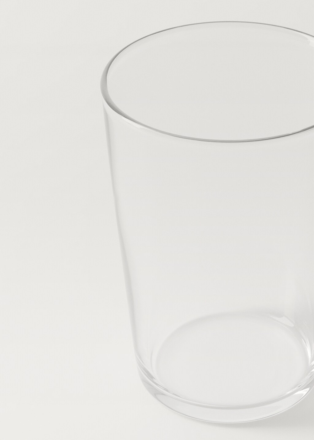 Plain glass soda tumbler - Ice Grey
