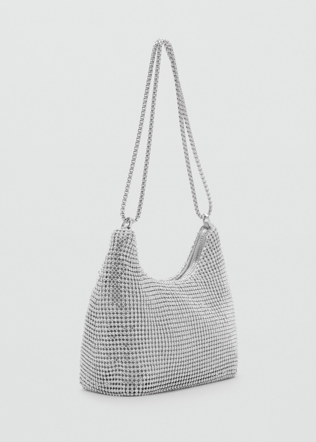 Double-handle crystal bag - Gold