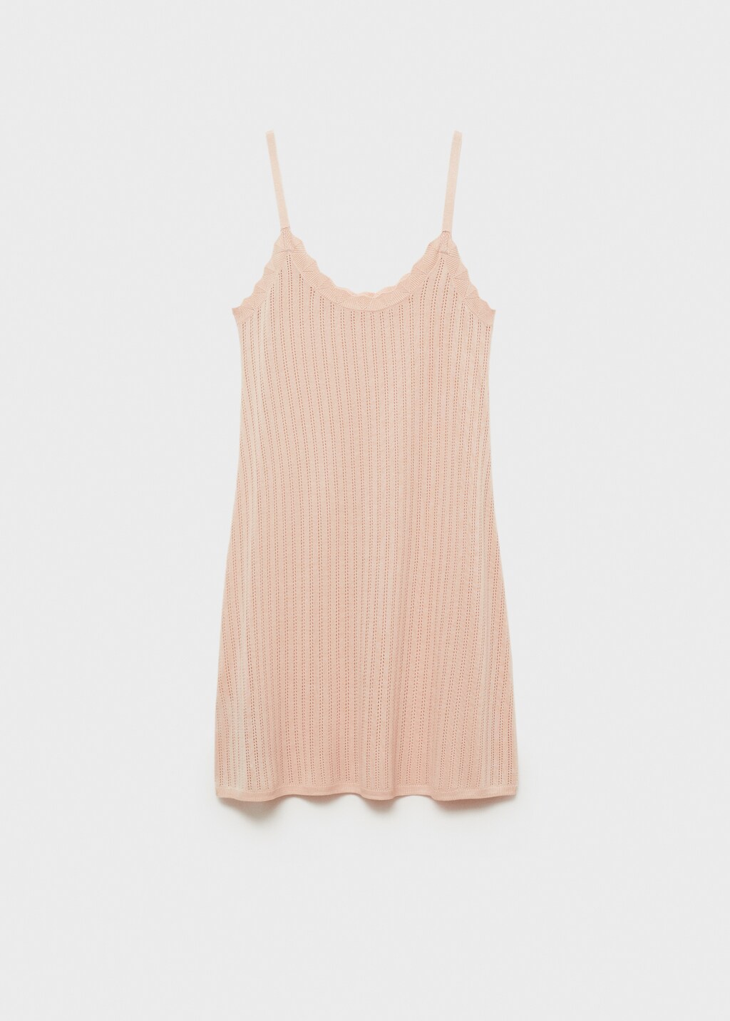 Nightgown with pointelle detail - White