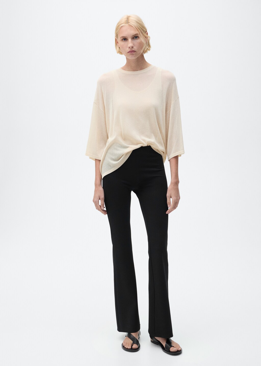 Flared leggings - Black