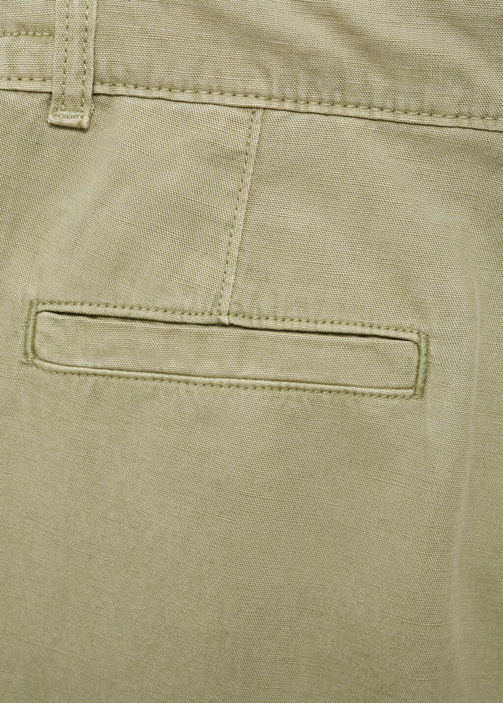 Lyocell trousers with adjustable drawstring - Khaki