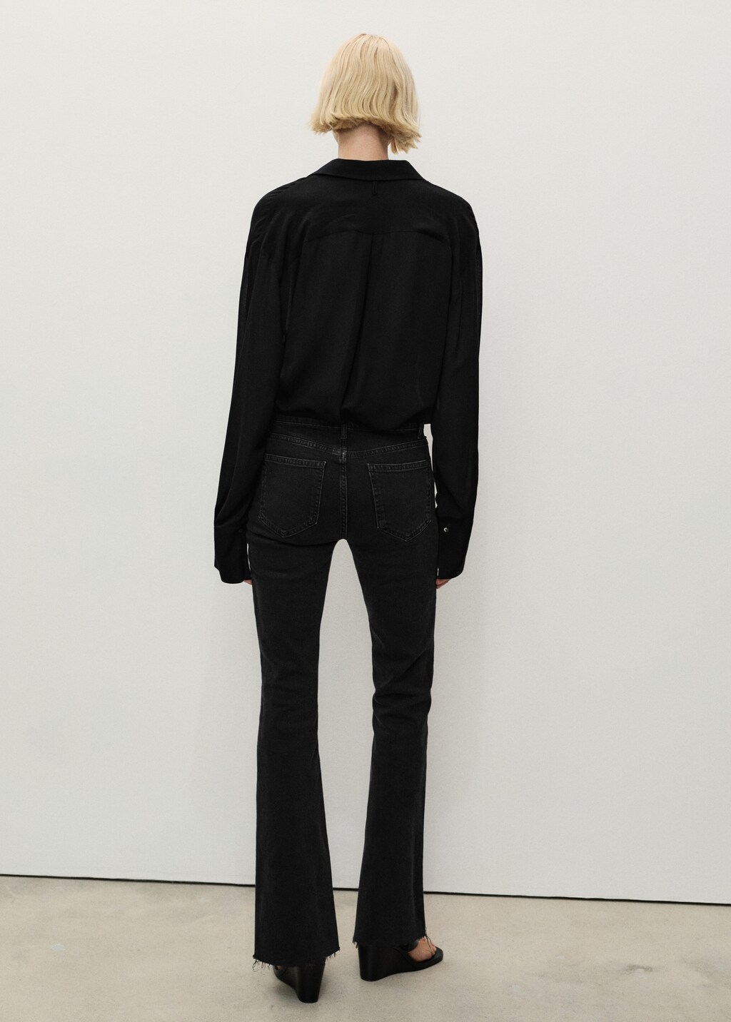 Fiona flared mid-rise jeans - Medium Blue