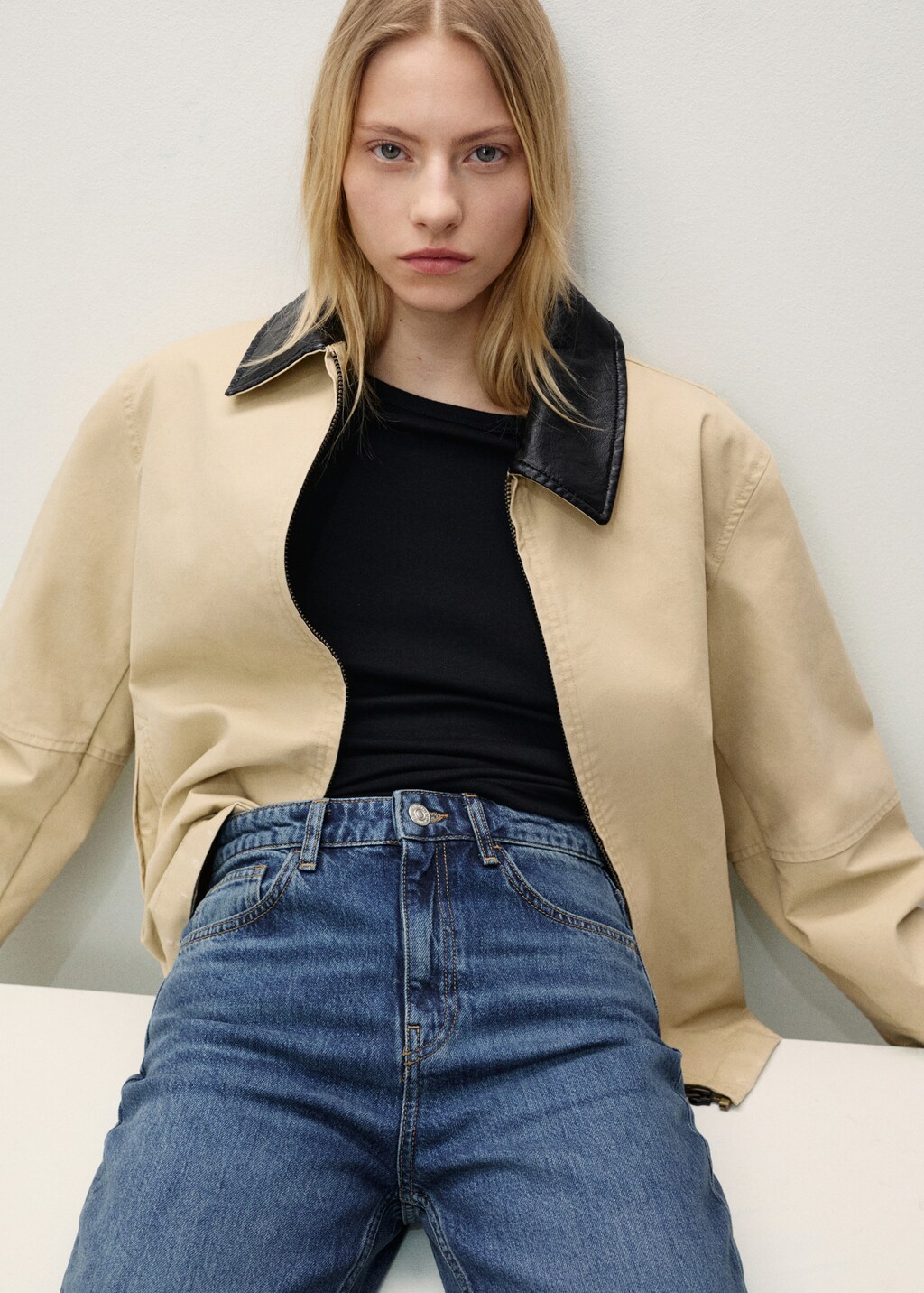 Matilda medium-rise straight-fit jeans - Black denim