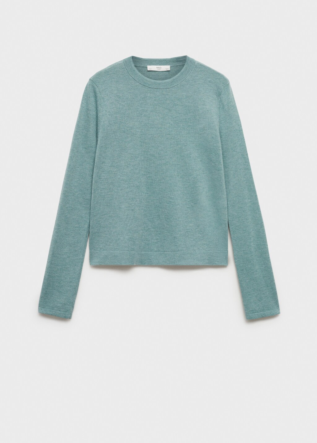 Round-neck knitted sweater - Medium Pink