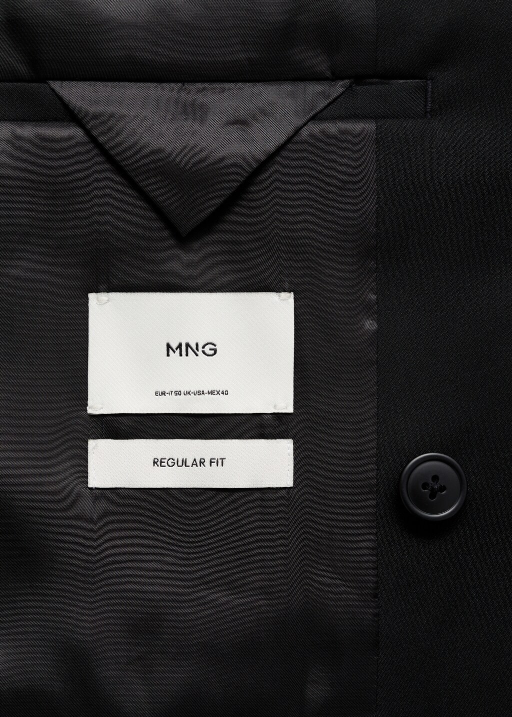 Double-breasted regular-fit suit jacket - Beige