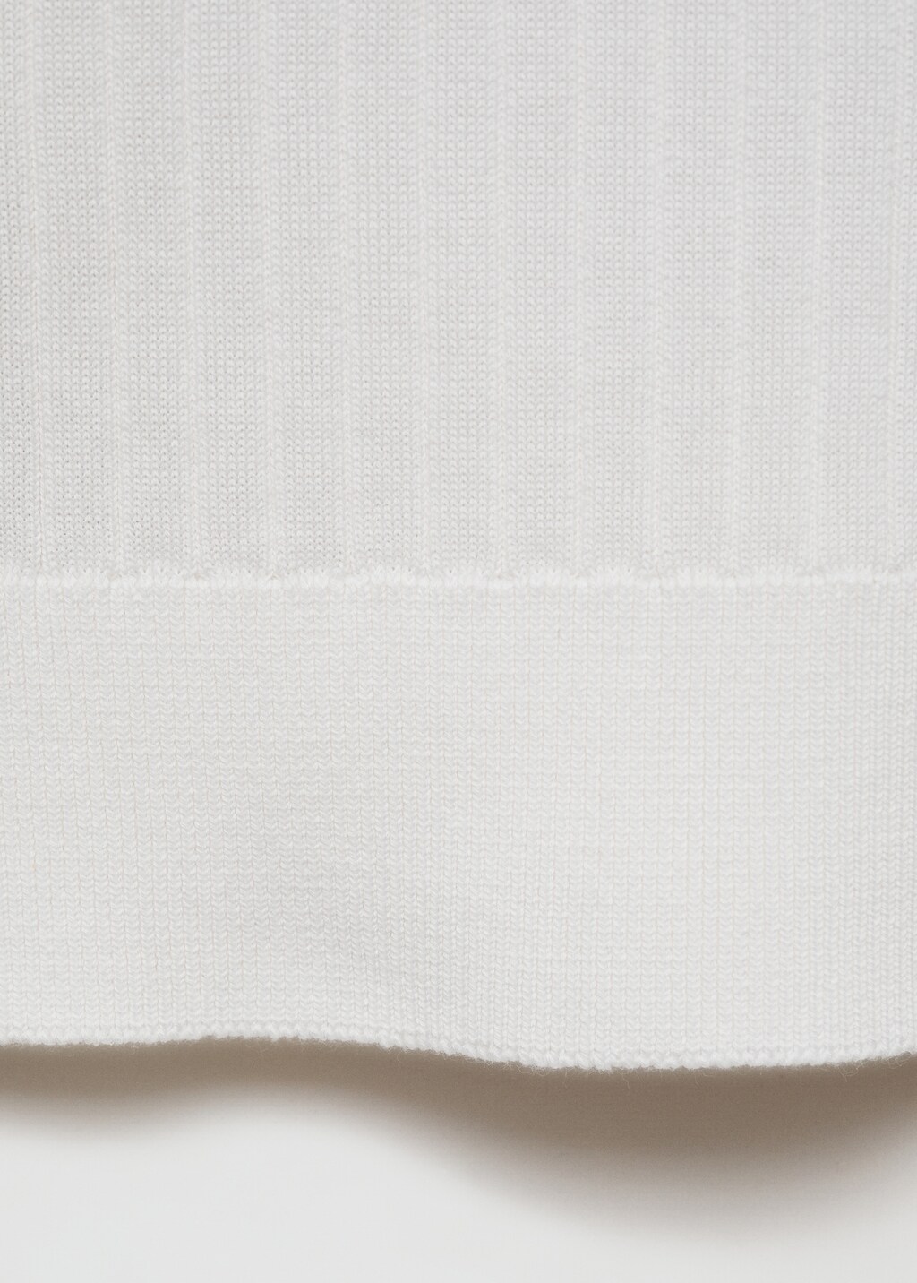 Fine rib-knit polo sweater - Mink Grey