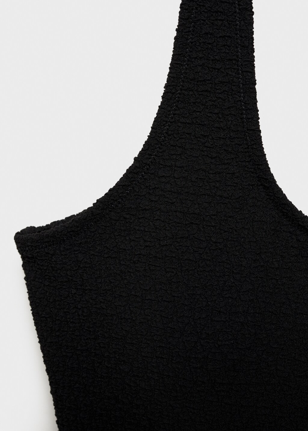 Swimsuit with slit neckline - Black