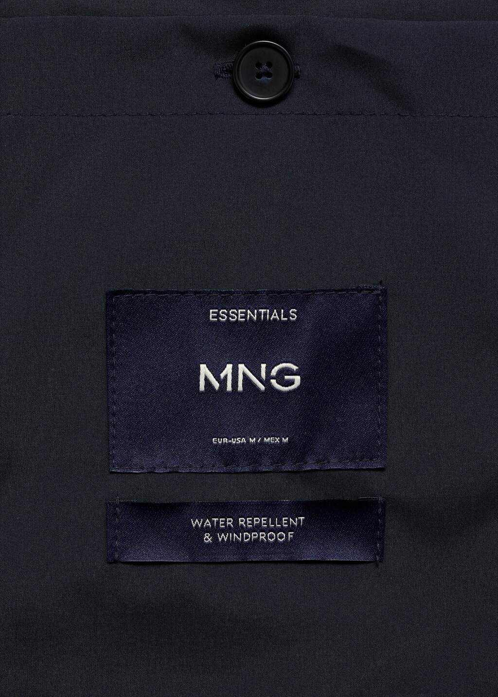 Water-repellent bomber jacket with pockets - Night Blue